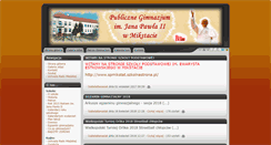 Desktop Screenshot of gimnazjum.mikstat.pl